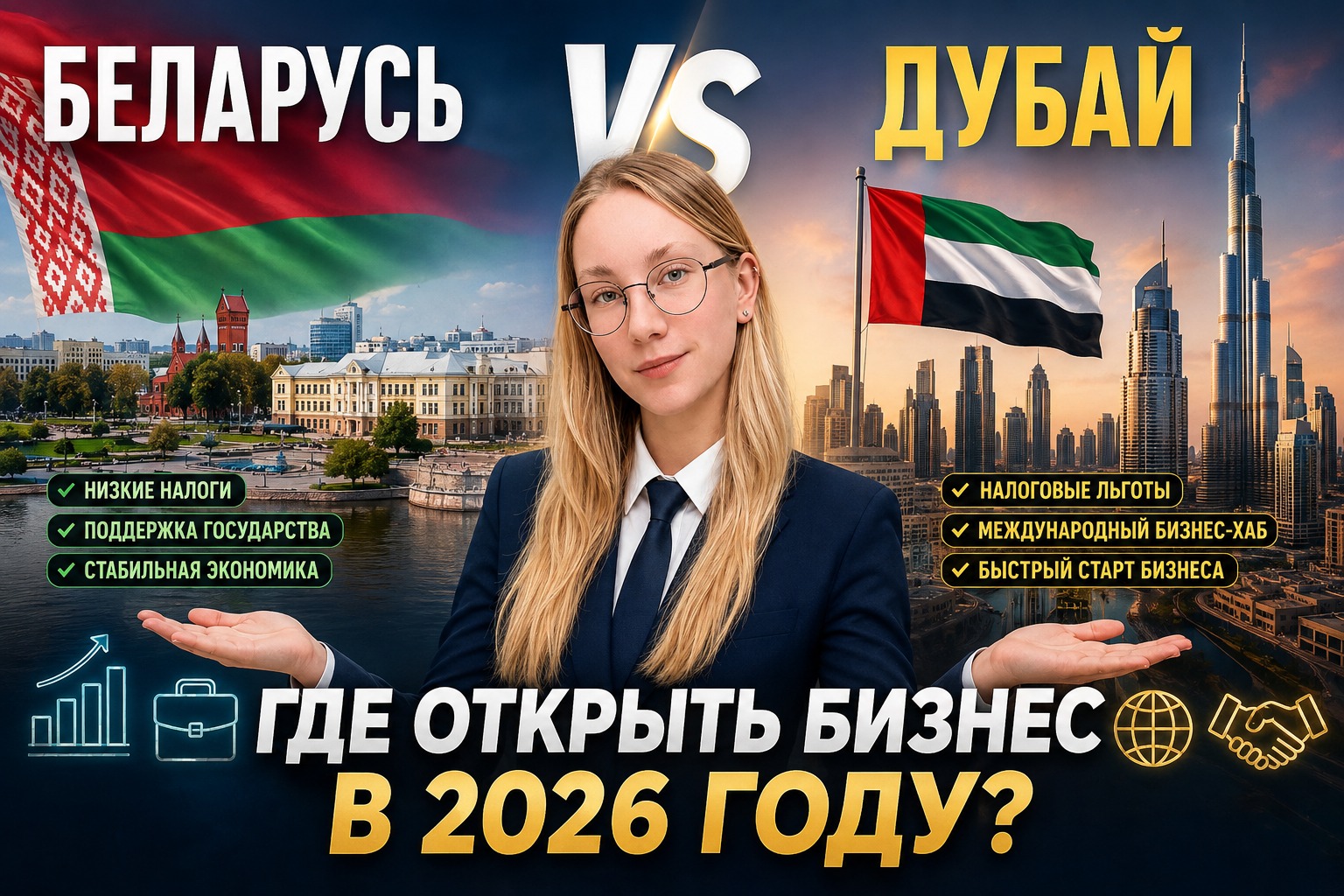 Где лучше открыть бизнес: Дубай или Беларусь